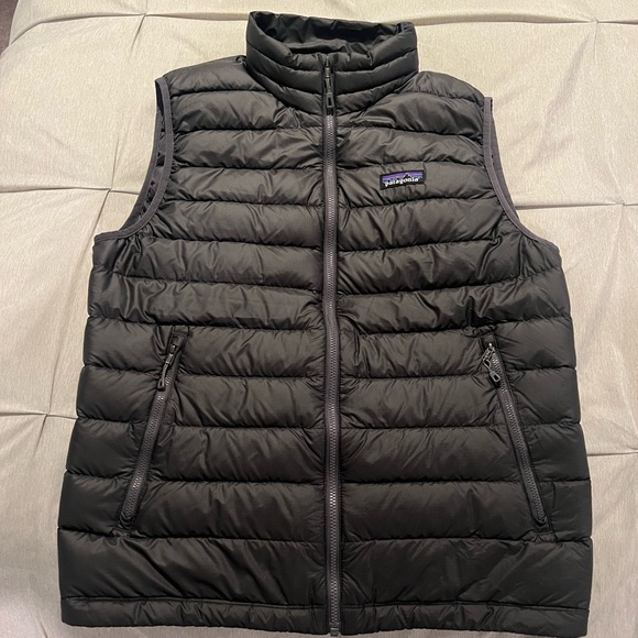 Patagonia Other - Patagonia gray mens down full zip vest